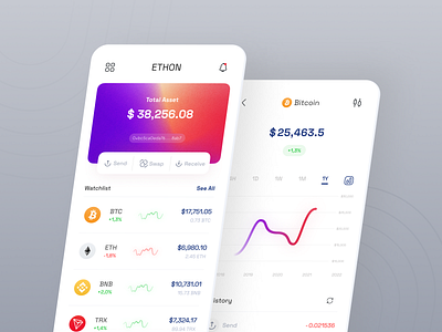 Ethon ☵ Cryptocurrency Trading Mobile App