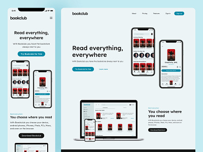 Landing Page - Daily UI 003 app design desktop mobile ui web