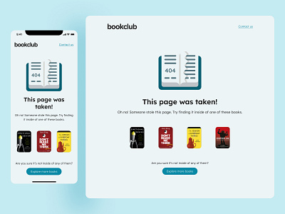 404 Page - Daily UI 008 app design minimal mobile ui web