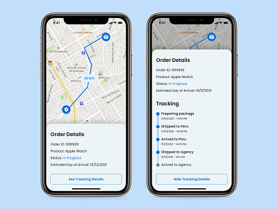 Location Tracker - Daily UI 020 app design minimal mobile ui