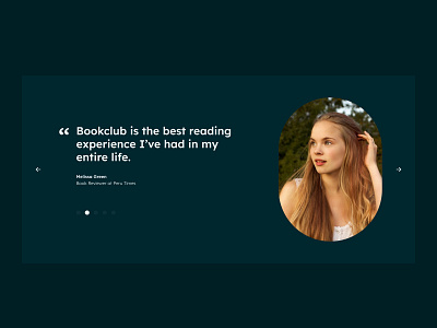 Testimonials - Daily UI 039 app design desktop minimal ui web