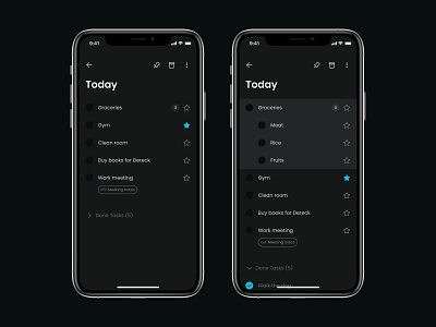 Todo List - Daily UI 042 app design minimal mobile ui