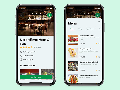 Food/Drink Menu - Dayli UI 043 app design minimal mobile ui