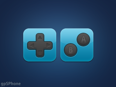 gpSPhone icons arrows blue buttons download dpad gpsphone icon simple