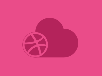 Extra Bounce ball cloud crappy dribbble ea4c89 logo simple