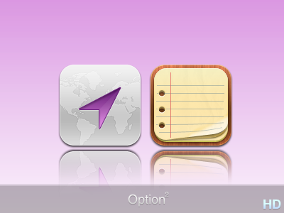 Map-alaper and Notes 2 icon ios iphone maps notes notes updated option² pages paper theme