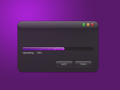 Upload Progress bar dark default gloss lights p0rns practice progress purple slider ui uploading wtf yeah