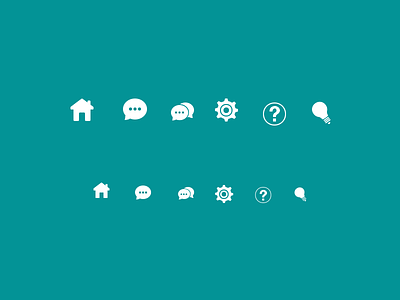 Nav Icons chat contact help home icons navigation settings