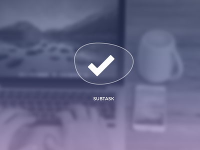 Subtask Logo lists logo purple shapes subtask tasks