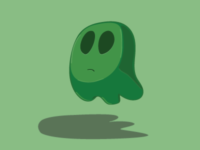 Green Ghosty ghost green illustrator vector