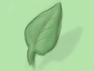 Leaf Painting first painting photoshop practice time