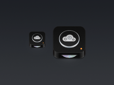 Console.fm iOS Icon black cd console icon ios led mixer orange