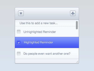 Simple Reminders app blue done to death omg mac remind task