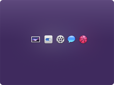 Little Icons 32px chat dribbble little shits photo settings
