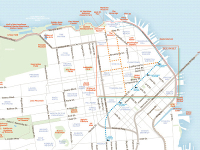 Another visitors guide, this one San Francisco map maps vector