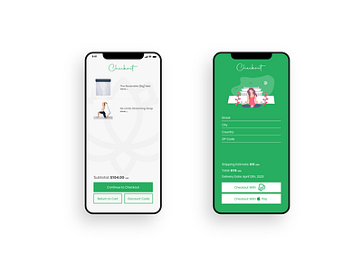 Yoga Store Checkout Flow | Daily UI 2/30