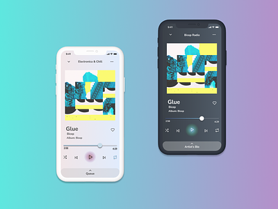 Music Player app design design edm electronica figma music music player ui ux