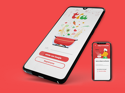 mockup tia app app branding design figma flat illustrator minimal ui ui design ui ux