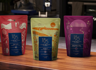 1895 by Lavazza Single Origin Coffee Packaging brand design brand identity branding coffee packaging