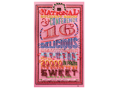 National Student Show & Conference Poster Design candy conference design photography poster poster design typogaphy