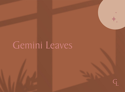 Gemini Leaves Identity branding design illustration leaves logo monstera plants plantshop typogaphy