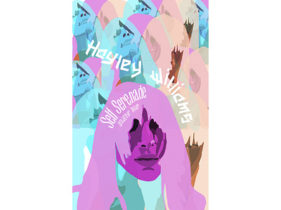 POSTER: Hayley Williams Live IG Series colorful colorful design illustration patterns portrait poster art poster design posters typography