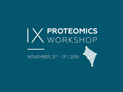 VISUAL IDENTITY | IX Proteomics Workshop branding design logo science vector