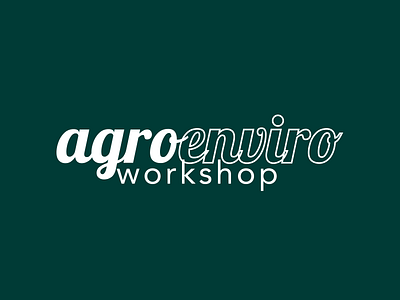 VISUAL IDENTITY | Agroenviro Workshop branding design logo science vector