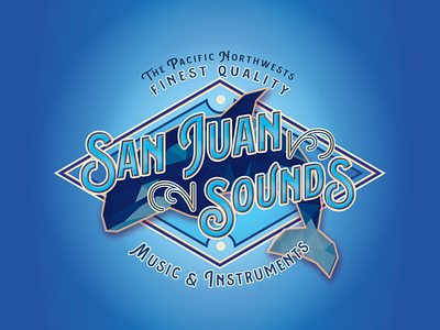 Sanjuansounds Logo branding illustration logo typography vector