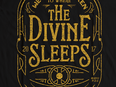 The.Divine.Sleeps Logo branding design illustration logo tshirt design vector