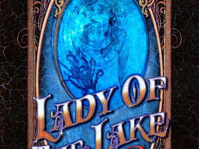 Lady of the Lake illustration photoshop poster art typography