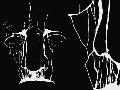 Exhale (WIP) black capsz crop dark eyes face illustration illustrator line nose smoke vector white wip