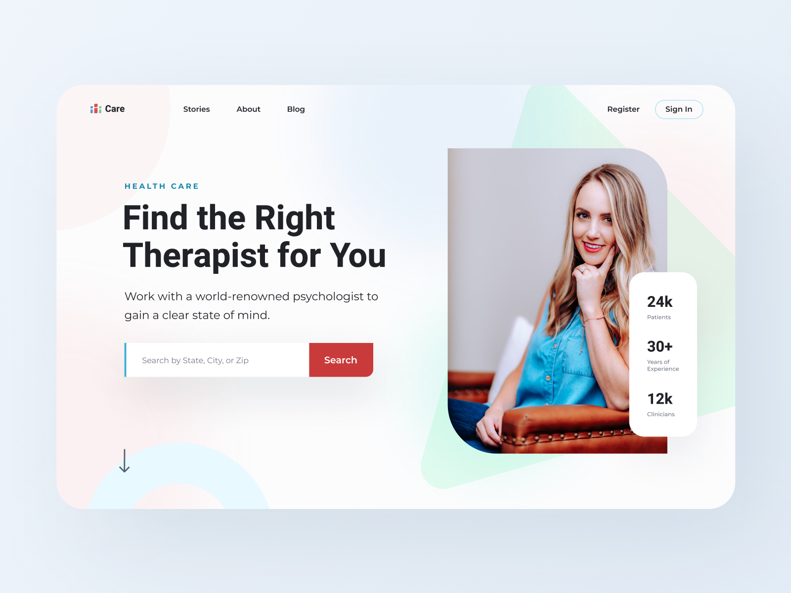 Therapist Finder by Pat Jay on Dribbble