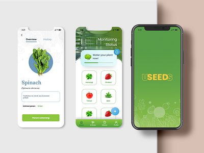 USEEDS Mobile App app dashboard design figma hydroponic mobile mobileapps plant plants ui userinterface ux