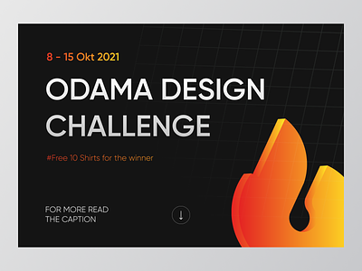 Odama Design Challenge 01 🔥 card challenge challenges copetition design design challenge graphic design mobile odama challenge play off playoff poster rebound ui