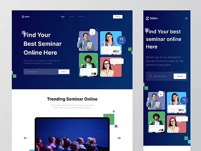 SoKin - Event Finder Website conference conferencing event event finder events meet product seminar social network study case ui ux web web design website workshop
