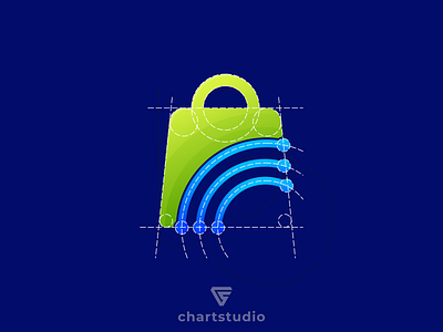 Shop Tech Logo Design app branding design flat golden ratio grid sytem icon illustration logo logo grid logo inspiration modern shop simple technology vector