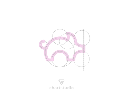 Pig Logo Design app branding design flat golden ratio grid logo gryd sytem icon illustration line art logo logo awesome logo creator pig vector