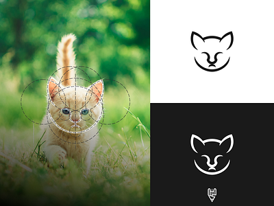 Cat Logo Design animal app branding cat design flat gato golde ratio grid logo icon illustration line art logo logo creator pet ui ux vector