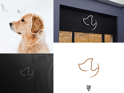 Dog Logo Design app branding design flat golden ratio graphic design grid logo icon illustration line art logo ui vector