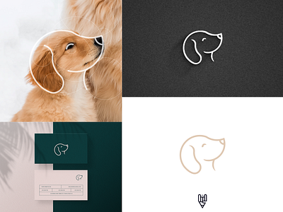 Dog Logo Design app branding design flat golden ratio graphic design grid logo icon illustration line art logo