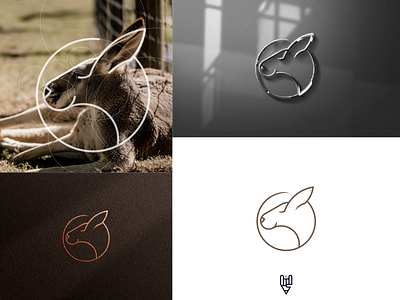 Kangaroo Logo Design app branding design flat golden ratio graphic design grid logo icon illustration line art logo ui vector