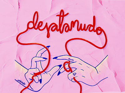 Desatanudo - Untagle (Podcast Cover Art) calligraphy design digital art graphic design illustration ipad drawing podcast procreate art