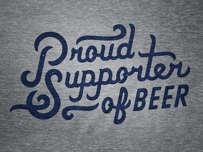 Proud Supporter of Beer apparel beer boulevard brewing company soccer sporting kansas city typography