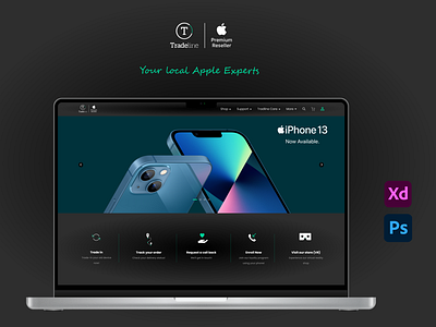 Tradeline Re-Design apple e commerce iphone traadeline tradeline web design website