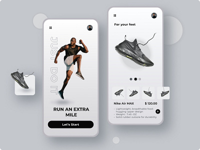 Shoes App UI Design dark shade design dribble inspiration mobile app shoes ui ux