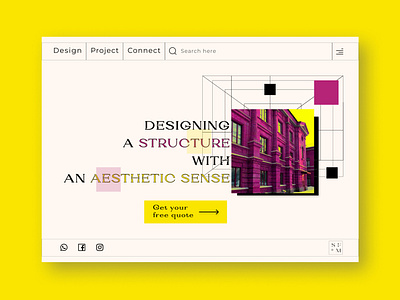 Structure Design Agency Web Design 2022design designtrend figma landingpage ui uiux ux vibrantcolor webdesign