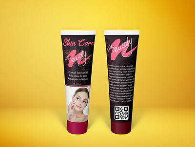Cosmetic Tube design cosmetic tube label design packaging design