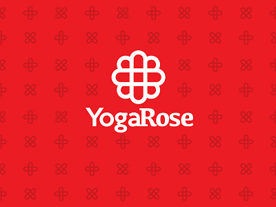 Yoga Rose brand logo yoga