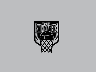 Vancity Rainmakers bball branding logo team vancity